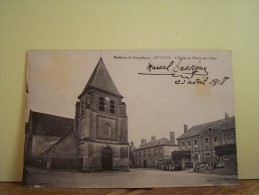 ATTICHY (OISE) L'EGLISE ET L'ECOLE DES FILLES. - Attichy