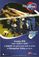 SPORT VOLLEYBALL  MONTPELLIER VOLLEY  ECOUTEZ RFM 99.3  EDIT. CART'COM - Volleyball