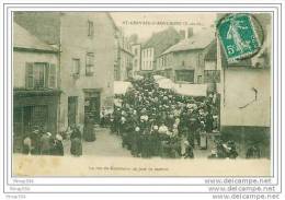 63 - SAINT GERVAIS D´AUVERGNE - La Rue Du Commerce Un Jour De Marché - A Michel - Saint Gervais D'Auvergne