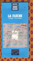 1 Carte Ign - Serie Bleue La Fleche - Kaarten & Atlas