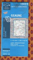 1 Carte Ign - Randonnee  - Geaune - Mappe/Atlanti