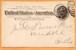 United States 1896 Card Mailed - ...-1900