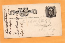 United States 1882 Card Mailed - ...-1900