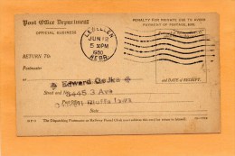 United States 1930 Card Mailed - 1921-40