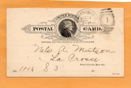 United States 1894 Card Mailed - ...-1900