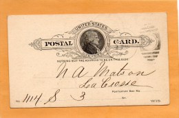 United States 1894 Card Mailed - ...-1900