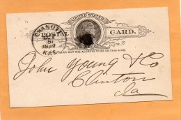 United States 1889 Card Mailed - ...-1900