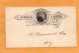 United States 1895 Card Mailed - ...-1900