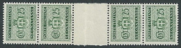 1945 LUOGOTENENZA SEGNATASSE 25 CENT NO FILIGRANA PONTE MNH ** - SV1-2 - Strafport