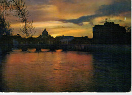 ROMA   PONTE  E  CASTEL  SANT'  ANGELO        (VIAGGIATA) - Ponts