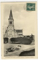 ST GEORGES LES BAILLARGEAUX  - La Place De L'Eglise. Belle Carte . Pas Courante. - Saint Georges Les Baillargeaux