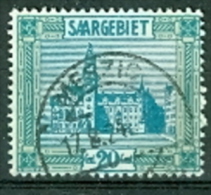 Saargebiet Mi. 99 + 100 Gest. Rathaus Saarbrücken - Usados