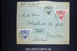 Letland / Latvia: Airmail Letter Riga Zaandam Holland , 1935 - Letland
