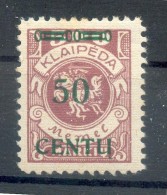 Memel 173B EINZELWERT* 34EUR (N0268 - Memel (Klaïpeda) 1923