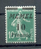 Memel 54I LUXUS**POSTFRISCH 14EUR (N0239 - Memel (Klaïpeda) 1923