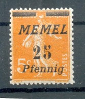 Memel 58I LUXUS**POSTFRISCH 7EUR (N0247 - Memelland 1923