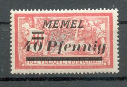 Memel ABART 60I LUXUS**POSTFRISCH BPP 7EUR (N0236 - Memelgebiet 1923