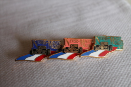 Lot De 3 Pin's NEVERS MAGNY COURS 92 93 94 - ZAMAC ARTHUS BERTRAND - Car Racing - F1