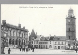 GRAVELINES - Mairie - Beffroi Et Chapelle Des Ursulines - Hôtel Du Commerce - Animé - Gravelines