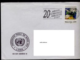 Env. ONU Genève  Pour La France Veille Météorologique - Storia Postale