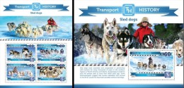 Maldives 2015, Transports, Sled Dogs, 4val In BF+BF - Altri Modi Di Trasporto