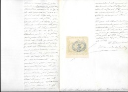 Cuba Periodo Colonial. Documento Con Sello Fiscal De 75 Cts De Peso - Kuba (1874-1898)