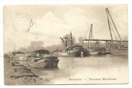 CPA - BRUXELLES - Travaux Maritimes - 1900   // - Transport (sea) - Harbour