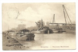 CPA - BRUXELLES - Travaux Maritimes - 1900   // - Navegación - Puerto