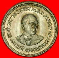 * DR AMBEDKAR (1891-1956)★INDIA ★ 1 RUPEE 1990! UNCOMMON! UNC!  LOW START★ NO RESERVE! - Inde