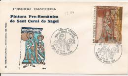 Andorre FRANCE  Fdc Premier Jour SANT CERNI  14-7-85 - Autres & Non Classés