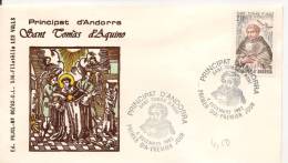 Andorre FRANCE  Fdc Premier Jour SANT TOMAS 4-12-82 - Other & Unclassified