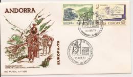 Andorre Espagnol Fdc Premier Jour EUROPA 79 - Other & Unclassified