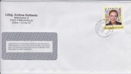 1309e: Brief Gest. 26.03.2004 "Benita Ferrero- Waldner" Zustellbasis 7423 Pinkafeld - Timbres Personnalisés