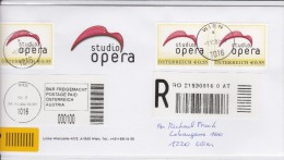 1309f: Reko- Brief Gest. 01.10.2004 PA 1016 Wien- "Studio Opera" - Persoonlijke Postzegels