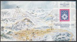 Yugoslavia 1983, Maximun Card  "Winter Olympic Games In Sarajevo 1984", Ref.bbzg - Cartes-maximum