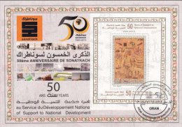 Algeria FDC Bloc 2014 Préhistoire, Dessins Rupestres, Tassili, Archéologie, Sahara ** - Prehistory