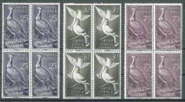 SPANISH SAHARA - 1961 Birds Blocks Of 4 - Sahara Espagnol