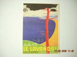 CLOUET 10740 LE LAVANDOU  SON CASINO  GUYSERRE VERS 1950  CASINO COTE D AZUR - Le Lavandou
