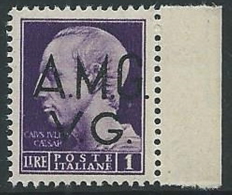 1945-47 TRIESTE AMG VG IMPERIALE 1 LIRA MNH ** - SV9-3 - Mint/hinged