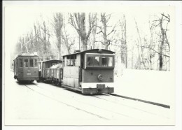 PHOTO , BELGIQUE , BRUGES  , Train Type 8 N 1046 + Fourgon Tracteur électrique  , 14,8 X 10,4 - Treni
