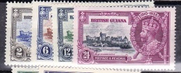 British Guiana, 1935, SG 301 - 304, Complete Set Of 4, Mint Slightly Hinged - Guyane Britannique (...-1966)