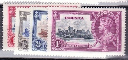 Dominica, 1935, SG 92 - 95, Complete Set Of 4, Mint Slightly Hinged - Dominica (...-1978)
