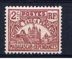 RM+ Madagaskar 1908 Mi 8 Mnh Portomarke: Tananarive - Nuovi
