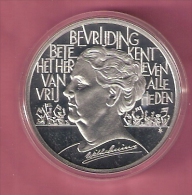 NEDERLAND 25 ECU 1995 WILHELMINA SILVER PROOF - Autres & Non Classés