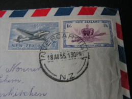 == NZ Cv. 1955 Invercargilli To Germany - Covers & Documents