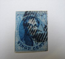 RDB. Ti.10.4. Médaillon 20 Centimes Bleu. - 1851-1857 Médaillons (6/8)