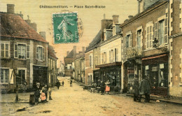 CHATEAUMEILLANT(CHER) CARTE EN COULEUR TOILEE - Châteaumeillant