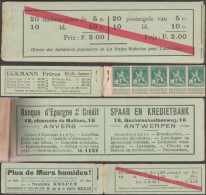 Belgique 1912 COB A8. Carnet Publicitaire. Vins En Tonneaux De 225 Litres : Porto, Malaga, Muscat D´Andalousie, Sauterne - Vins & Alcools