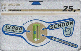 NL.- Telefoonkaart.- 12000 Telefooncellen. Schoon. Goed Functionerend. Kwaliteit. - 115 Eenheden. 25,00 - Telecard. 341D - öffentlich