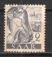Sarre ( Saar ) Variété Du N° 196 Oblitéré Michel 206 III - Gebraucht
